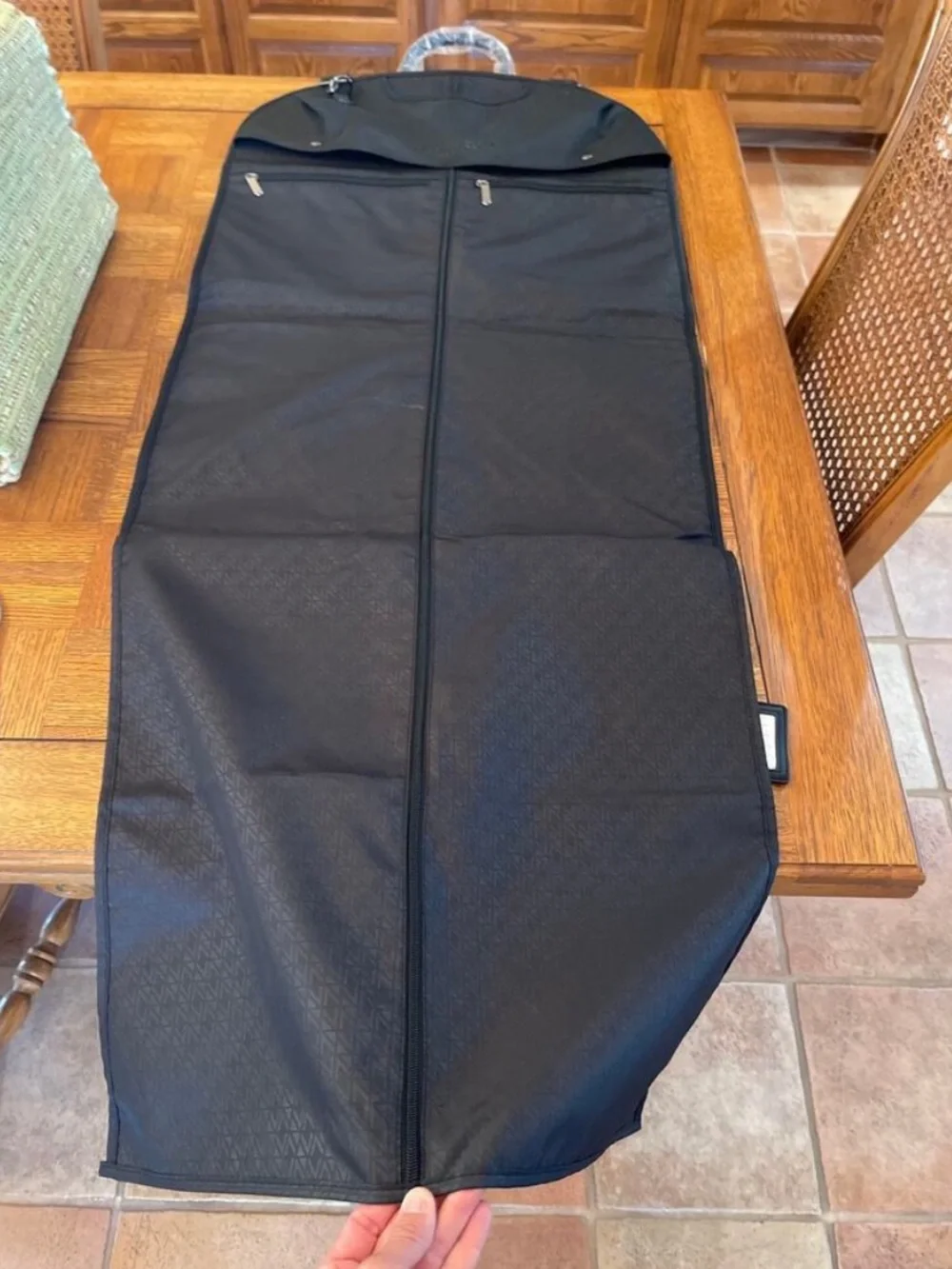 Nordstrom Black Men’s Travel Garment Bag with Shoulder Strap